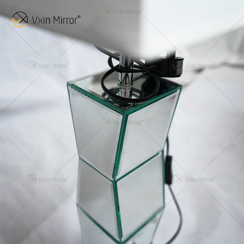 Lâmpada de espelho de prata moderna WXTL-004 com abajur para quarto