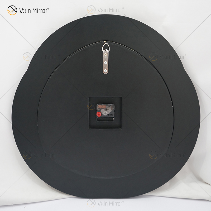 Pacote de teste WXC-080 Relógio de parede espelhado 3D em prata moderna com diamante esmagado