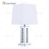 Lâmpada de espelho de mesa Vxin WXTL-142 cristal prata elegante LED 3 cores luz LED para quarto