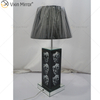 Vxin Supply Estilo Gótico WXTL-79 Prata Preto Caveira Espelho Lâmpada de Mesa com Abajur para Hotel