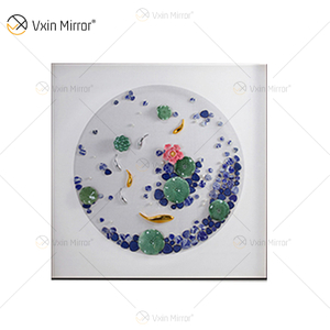 Vxin WXPA-050 Grânulos Criativos Botões Pintados para Decoração de Casa Arte de Parede Metal Pendurado Quadro para Sala de Estar à Venda