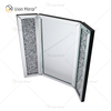 Novo Design WXM-1790-1 Decoração de Parede Prata Mesa de Diamante Triturado Coluna Espelhada