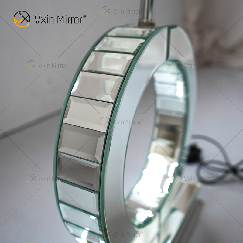 Fornecimento de fábrica WXT-005 moderno candeeiro de mesa prateado para espelho de quarto