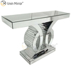 Venda imperdível de fábrica antiga moderna mesa de corredor WXF-082 cristal prata espelho espelho estreito mesa console