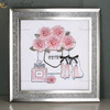 Incrível qualidade Vxin pérola diamante metal parede arte decoração decoração de casa luxo sala de estar emoldurada para casa conjunto para venda