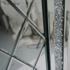 Retângulo veneziano diamante cristal espelhado parede arte decoração de casa corredor para sala de estar sofás WXM-502