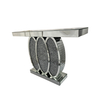 Novo design WXF-244 cristal espelho console mesa hall prata para venda