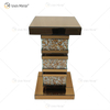 Mesa Lateral Vxin Elegant WXF-135 Decoração de Casa Diamante Triturado Espelho Prata Móveis Mesa Lateral