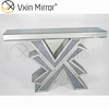 Vxin Miorror WXF-067 Fornecimento de Fábrica Elegante Mesa de Console de Vidro Mental Mesa Colsole Prata Barato Hotel