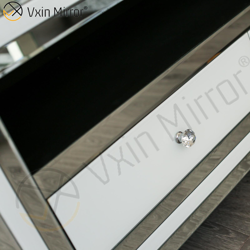 Vxin Espelho WXWF-790 Móveis Moderno Branco Prata Vidro Armário TV Suportes