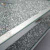 Mesa personalizada WXF-141 Diamante Triturado Prata Espelho Caseiro Mesa de centro