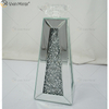 Nome personalizável moderno elegante WXCH-075 prata cristal espelhado castiçal para casamento em casa