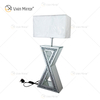 Venda imperdível WXTL-003 Prata Espelhada Para Quarto Noite Luxo Moderno Candeeiros De Mesa Decorativos