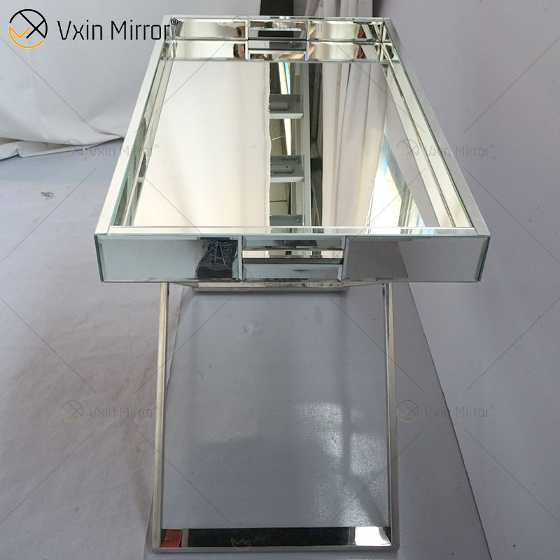 Mesa Lateral WXMF-39 Café Triturado Diamante Brilhante para Sala de Estar
