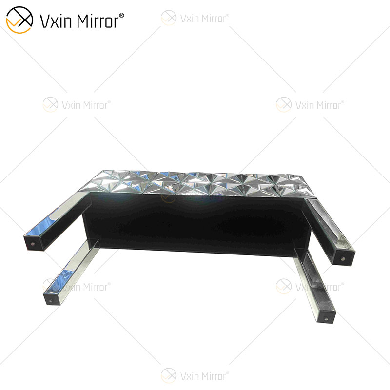 Mesa de centro com móveis para sala de estar moderna mesa de centro espelhada