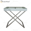 Mesa Lateral WXMF-39 Café Triturado Diamante Brilhante para Sala de Estar