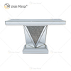 Móveis de espelho Vxin Móveis de mesa de console de espelho de diamante esmagado moderno