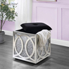 Moderna mesa de centro espelhada WXF-601 brilhante mesa lateral para sala de estar conjunto com sofá para conjunto