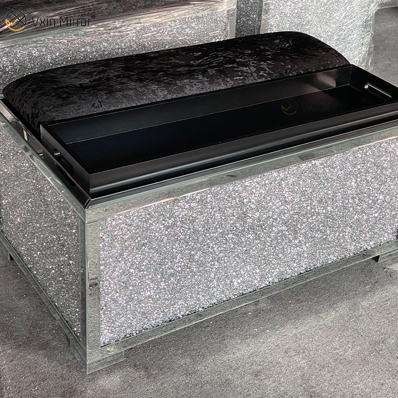 Novo Design WXF-612 Moderno Brilhante Espelhado Suportes de TV para Sala de Estar Conjunto com Sofá