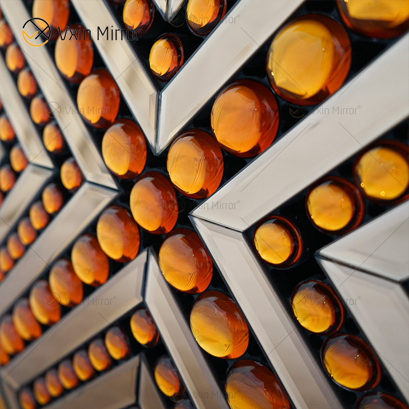 Fornecimento de fábrica moderno WXF-105 cristal diamante mesa console de vidro conjunto dourado móveis de corredor