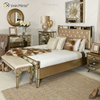 Móveis antigos Vxin WXWF-1088 Cama king-size Grace moldura dourada espelhada super cama