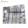 Espelho de penteadeira iluminado com cristal prateado Vxin WXDL-101 LED estilos venezianos com 15 lâmpadas