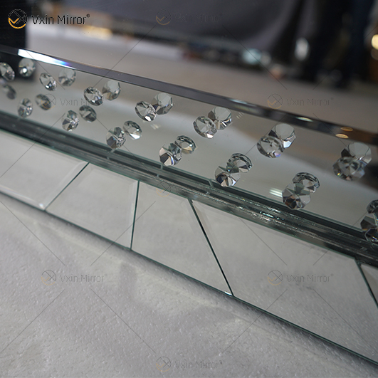 Espelho de parede de cristal de boa qualidade WXM-761 com decoração de parede espelho iluminado