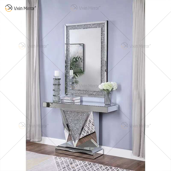 Mesa de console de vidro para sala de estar de vidro para sala de estar moderna e famosa fornecedor da China