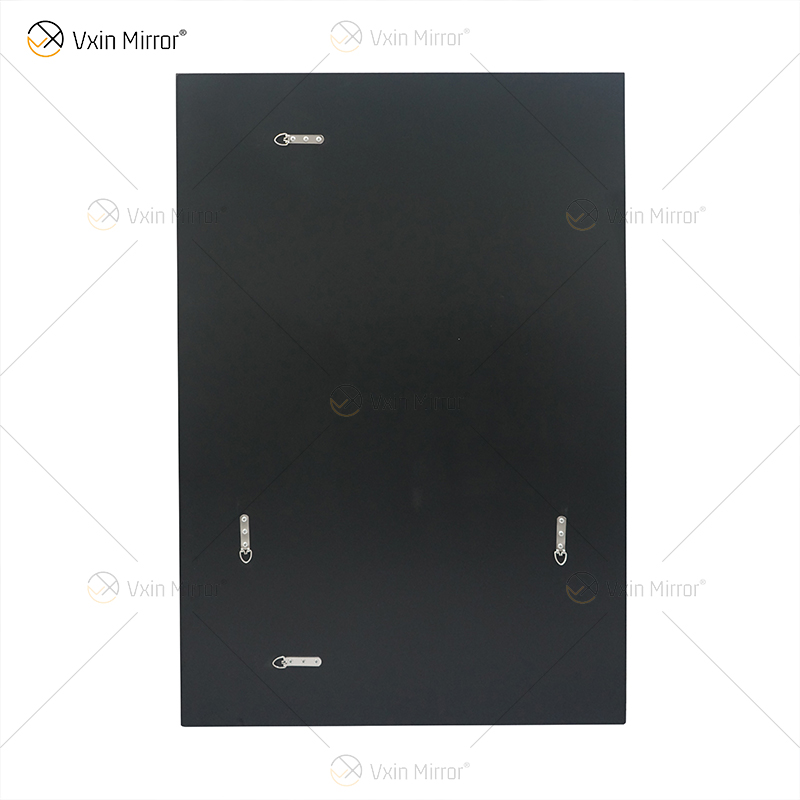 Espelho de parede retangular com design quente Vxin WXM-1761 decoração de parede diamante esmagado prata