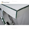 Atacado Elegante WXF-547 Prata Charmosa Mesa Console Espelhada para Móveis