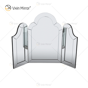 Novo Design WXM-1132 Decoração de Parede Prata Mesa Coluna Espelhada