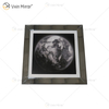 VXin WXPP-13 Decoração de Casa Moldura de Vidro Espelhado Terra Arte de Parede Cristal Pintura de Porcelana Espelho Arte de Parede