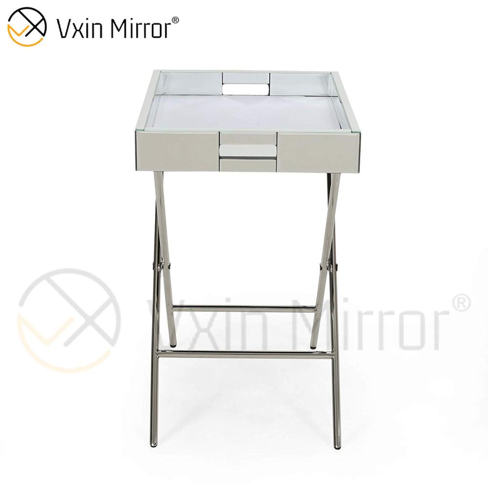 Vxin Espelho WXT-039 Decoração Moderna Prata Aço Inoxidável Bandeja Espelhada