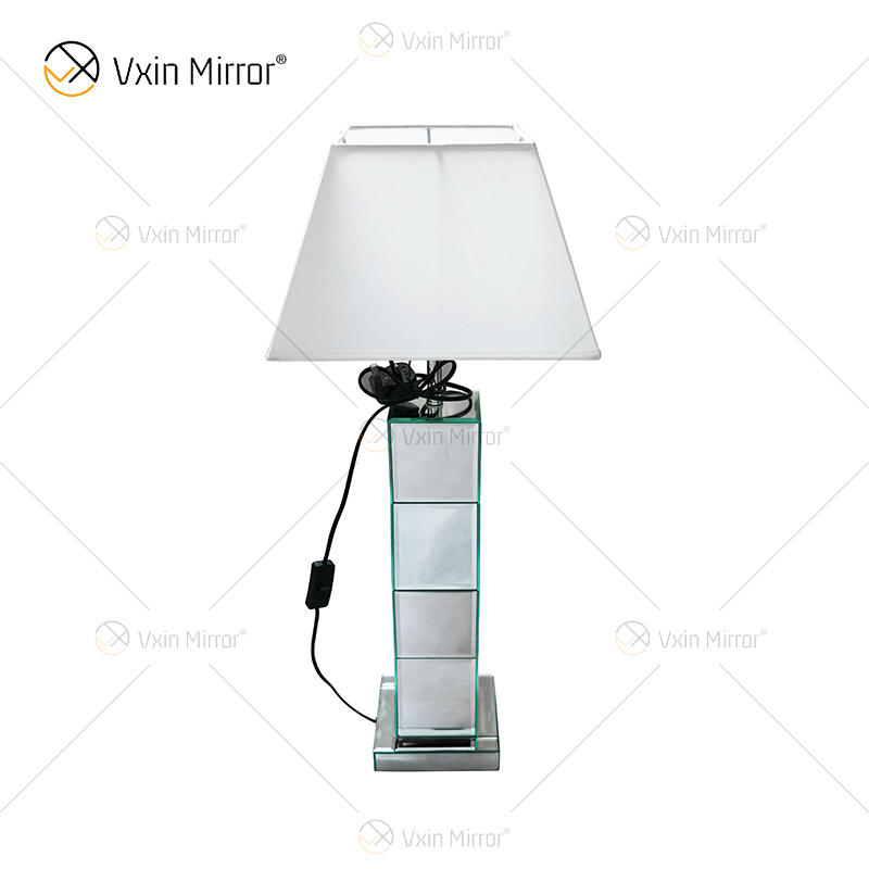 Lâmpada de espelho de prata moderna WXTL-004 com abajur para quarto