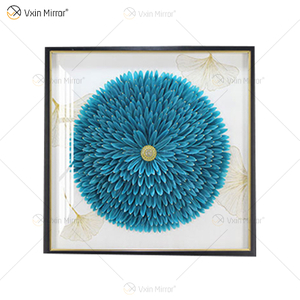 A mais nova pintura de flores Vxin WXPA-01 para decoração de casa arte de parede metal pendurada imagem para sala de estar à venda