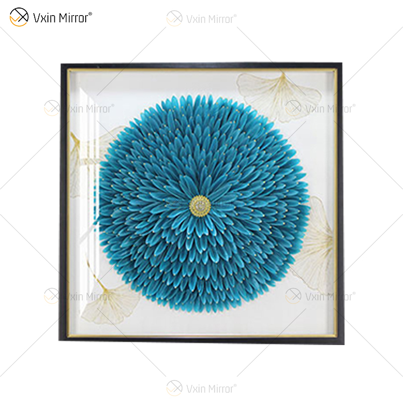 A mais nova pintura de flores Vxin WXPA-01 para decoração de casa arte de parede metal pendurada imagem para sala de estar à venda