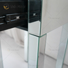 Mesa de cabeceira de cristal com 1 gavetas Móveis de Prata WXF-046 Moderna WXF-046 Mesa de Cabeceira Espelhada