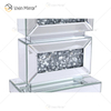 Fornecimento de fábrica WXTL-141 Moderno Cristal Prata Acrílico LED Lâmpada Espelho de Mesa para Luz Quente