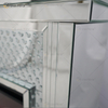 Venda imperdível WXWF-1097 Sparkle Electric LED Cristal Esmagado com Inserção de Cristal Espelho Lareira