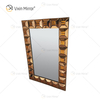 Venda imperdível WXM-1118 Decoração de Parede Marrom Luxo Espelho 3D Exclusivo Espelho Pendurado na Parede