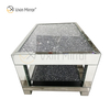Mesa Lateral Personalizada WXF-117-1 Diamante Triturado Mesa de centro de prata caseira