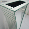 WXMV-004-1 Home Hotel Decoração Interior Prata Triturado Diamante Espelhado Vaso de Espelho Grande Seguidor