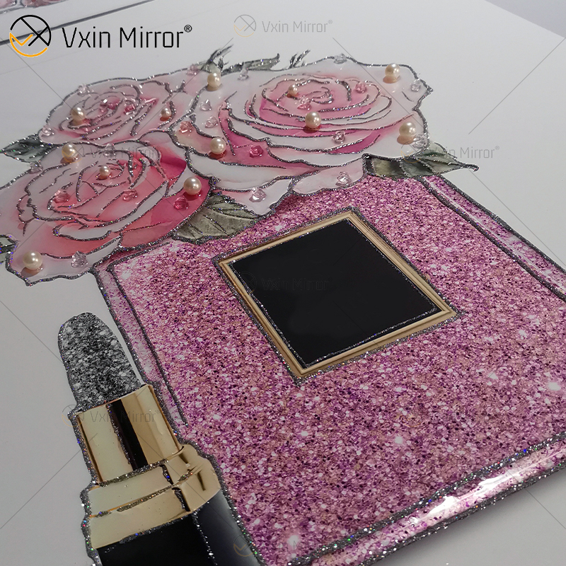 Incrível qualidade Vxin pérola diamante metal parede arte decoração decoração de casa luxo sala de estar emoldurada para casa conjunto para venda