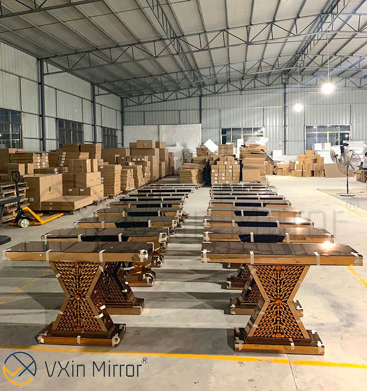 Móveis de mesa de mesa de console de espelho Vxin Popular Ásia Mercado Móveis de mesa