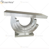 Mesa de console de vidro xadrez semi-círculo de alta qualidade multicolorida WXF-542