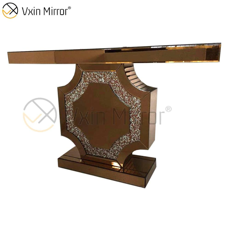 Mesas de console baratas WXF-013 estilo moderno 2022 prata cristal diamante mesas console