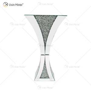 Vaso Decorativo Brilhante Impressionante Feito à Mão Diamante Triturado Vidro Decoração Casa Centros De Mesa Decoração Moderna Do Quarto WXMV-067