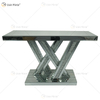 Venda Direta da Fábrica WXWF-513 Diamond Crush Espelho Mesa Console Cristal Móveis para Casa Mesa Console Vidro