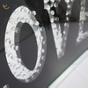 VXin WXMA-23 Decoração de Casa Moldura de Vidro Espelhada AMOR Arte de Parede Cristal Pintura de Porcelana Espelho Arte de Parede