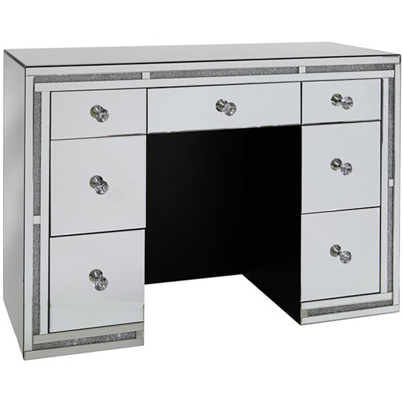 Atacado WXWF-696 Penteadeira Designs Espelho para Mobília de Quarto Moderno Luxo Esmagamento Penteadeira Diamante